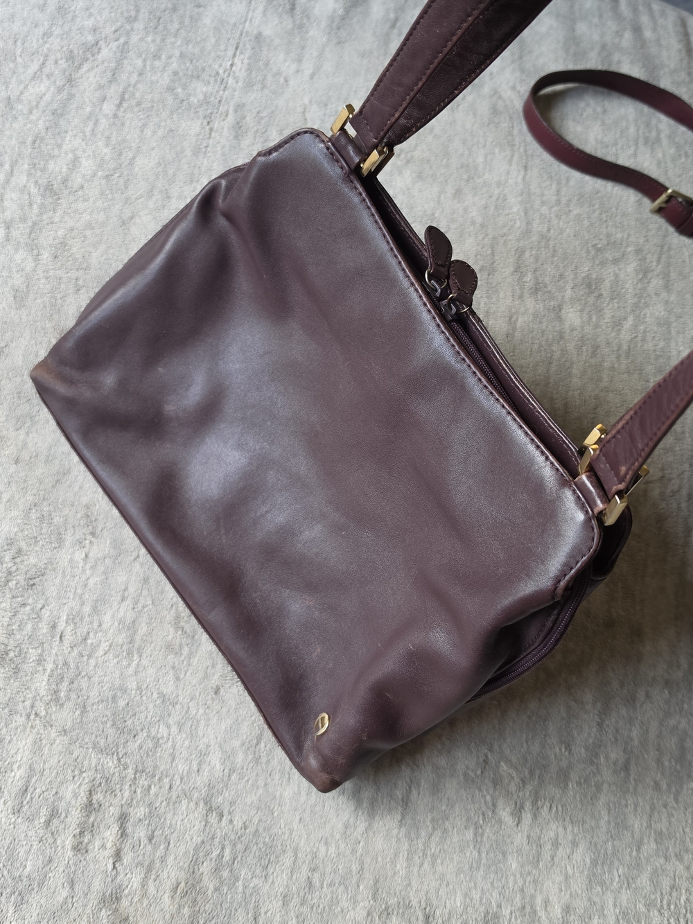 Etienne Aigner vintage oxblood burgundy leather shoulder bag set - Picture 3 of 11
